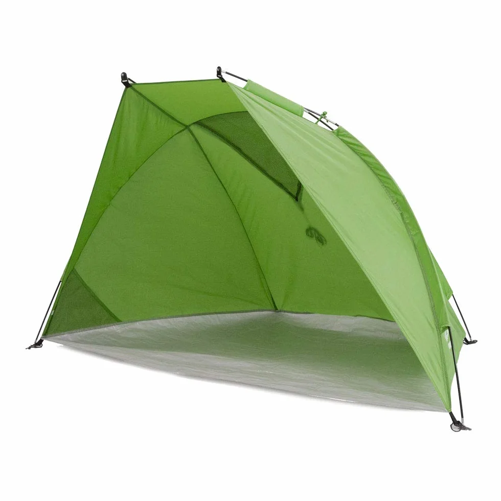 outdoorer Helios Air namiot plażowy z ochroną UV 80 i zamykanym oknem, do podróży (zielony)