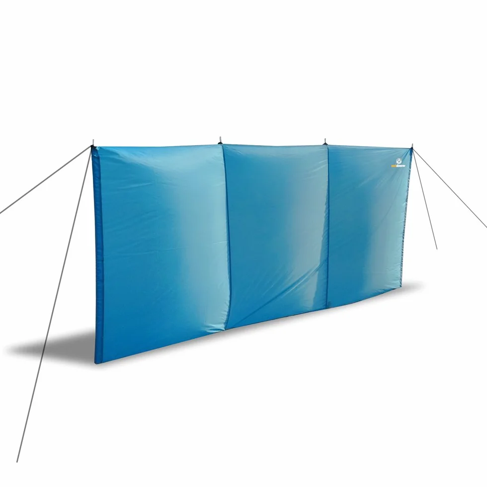 Outdoorer Szyba plażowa Aeolus II, 3 m x 1,3 m z piaskownicami, UV 60, lekka, mały rozmiar opakowania – idealna ochrona przed wzrokiem/wiatrem na plażę i do ogrodu