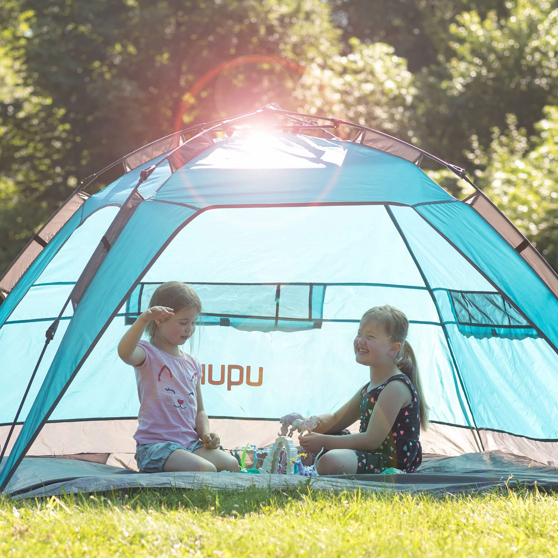 Uquip Buzzy Namiot plażowy XL, z ochroną przed promieniami słonecznymi UV 50+, ochroną przed wiatrem