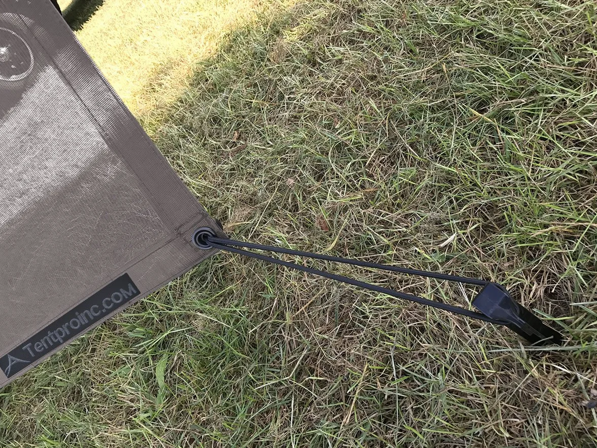 Tentproinc Osłona przeciwsłoneczna do kampera 15 cm x 30 cm - brązowa siatka blokująca promienie UV, kompletne zestawy, do kampera, przyczepy kempingowej, markiza, zadaszenie, schronienie, 3 lata
