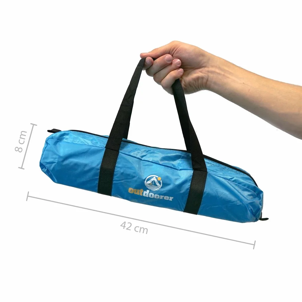 Outdoorer 609613612329 Helios Namiot Plażowym, UV 80, Niebieski