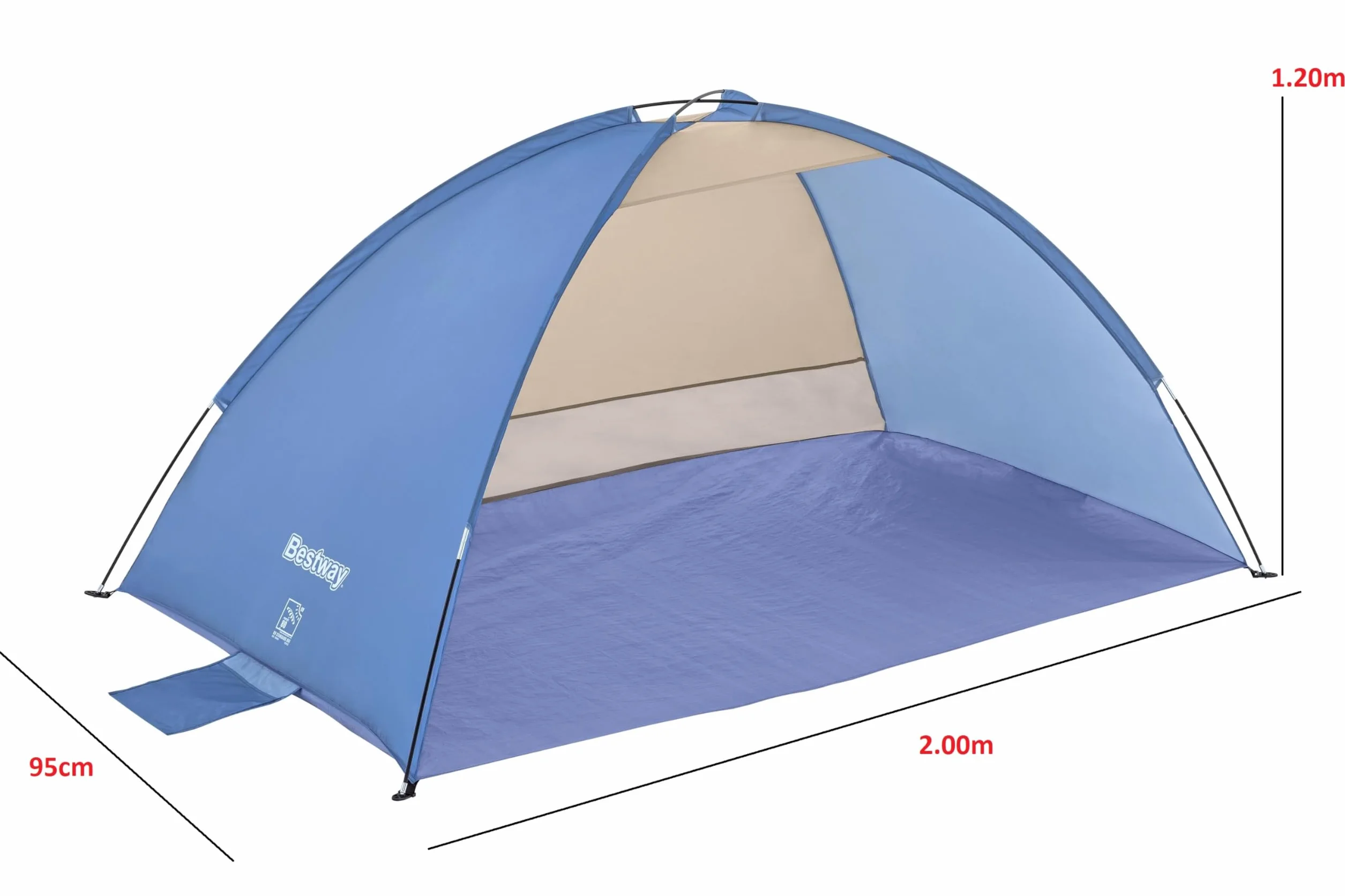 Namiot na plażę Bestway 200 x 120 x 95 cm Niebieski