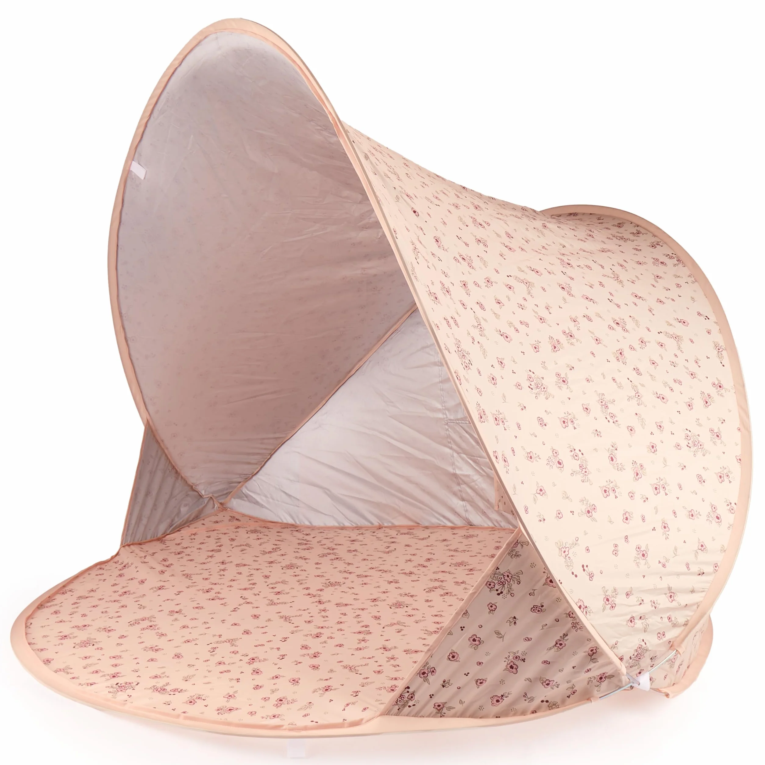 Bieco Ella namiot plażowy typu pop-up Dreamy Flowers | ochrona przed promieniowaniem UV 40+ | namiot plażowy pop-up dla niemowląt i dzieci, akcesoria do plaży, ochrona przed słońcem, namiot na plaży