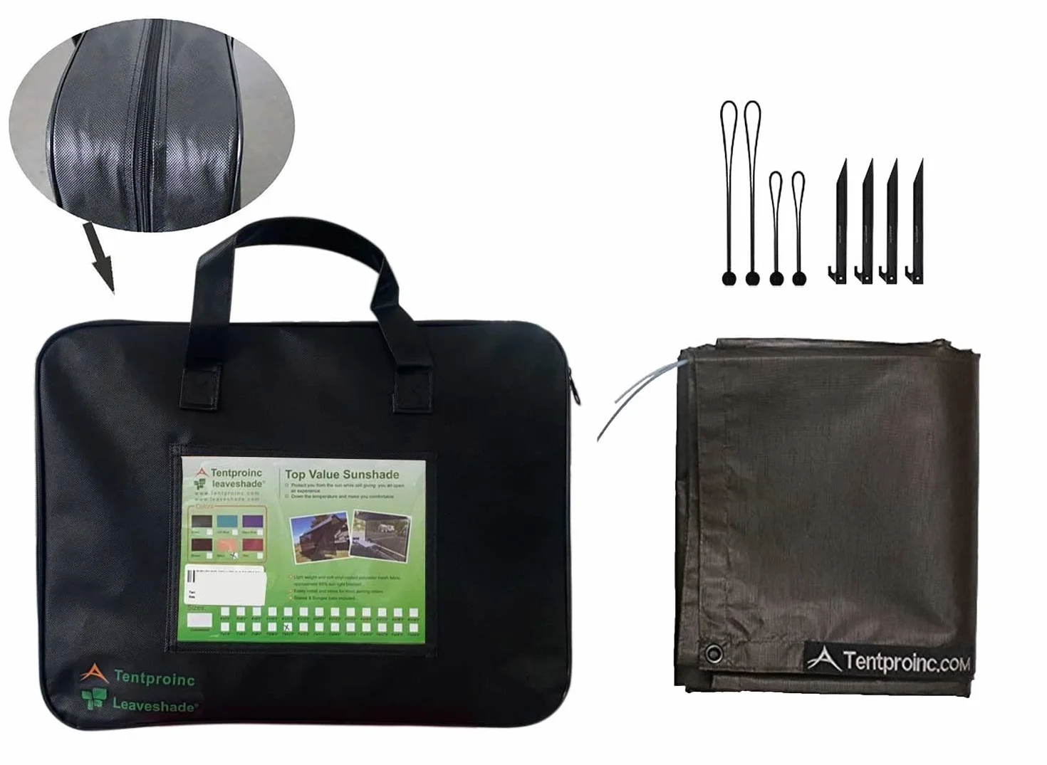 Tentproinc Osłona przeciwsłoneczna do kampera 15 cm x 30 cm - brązowa siatka blokująca promienie UV, kompletne zestawy, do kampera, przyczepy kempingowej, markiza, zadaszenie, schronienie, 3 lata