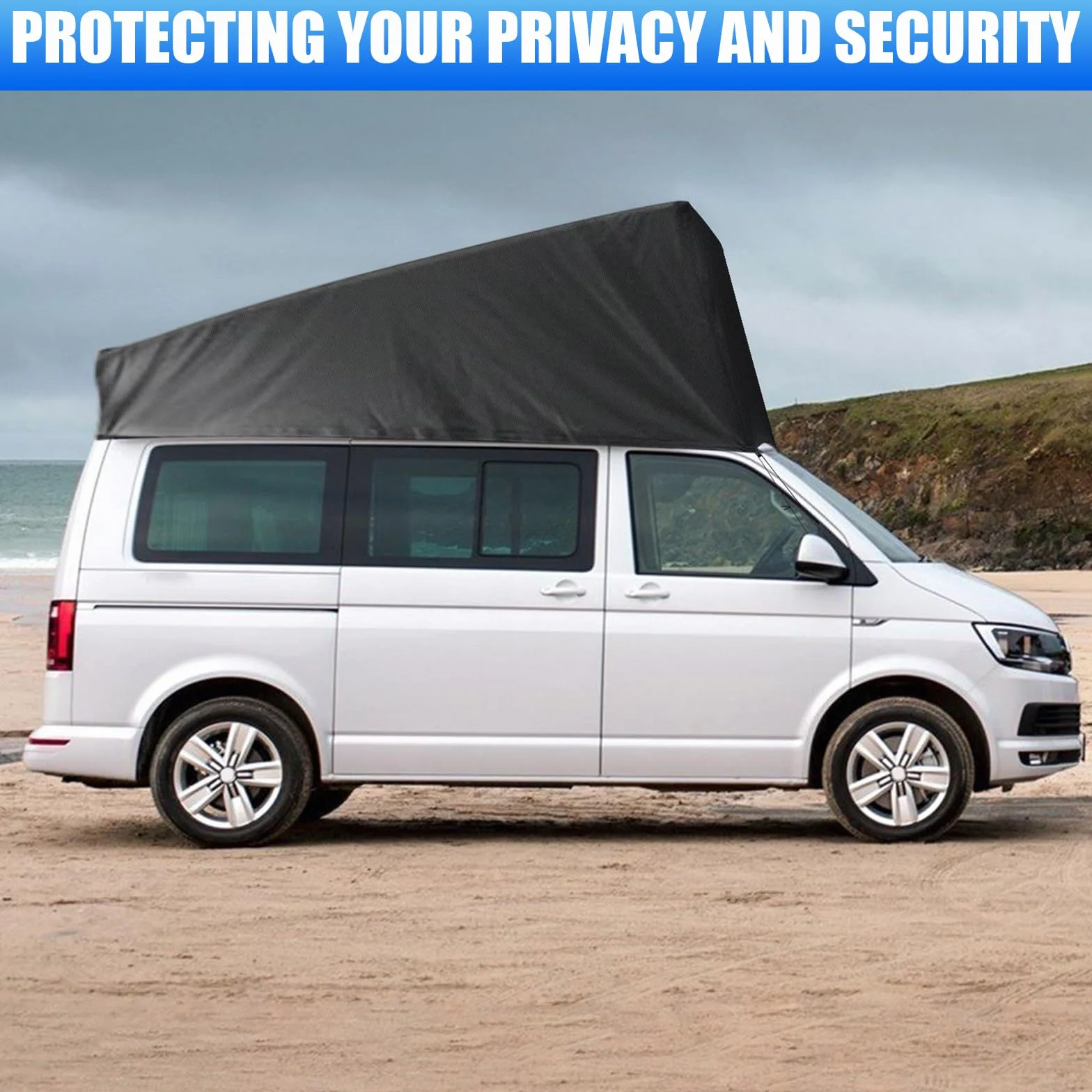 Pop-Top ochrona dachu, zamiennik do VW T5 T6, ochrona przed warunkami atmosferycznymi, namiot dachowy do rozkładanego dachu do spania, na kemping, nie nadaje się do dachów wyposażonych