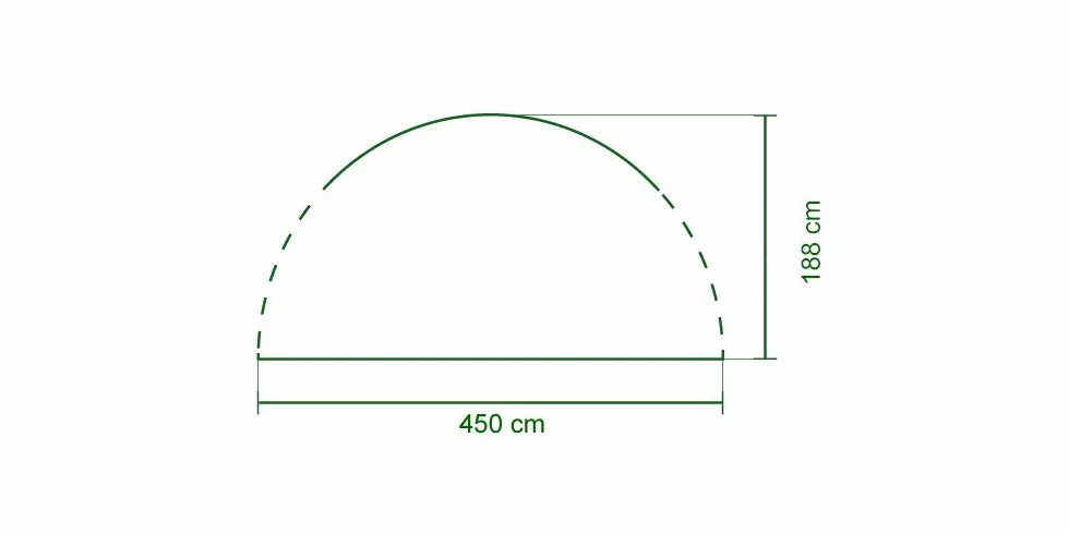Ściana boczna do Coleman Fast Pitch Shelter XL 4,5 x 4,5 m, 1 pawilon część boczna, plandeka boczna, służy również jako ochrona przed słońcem