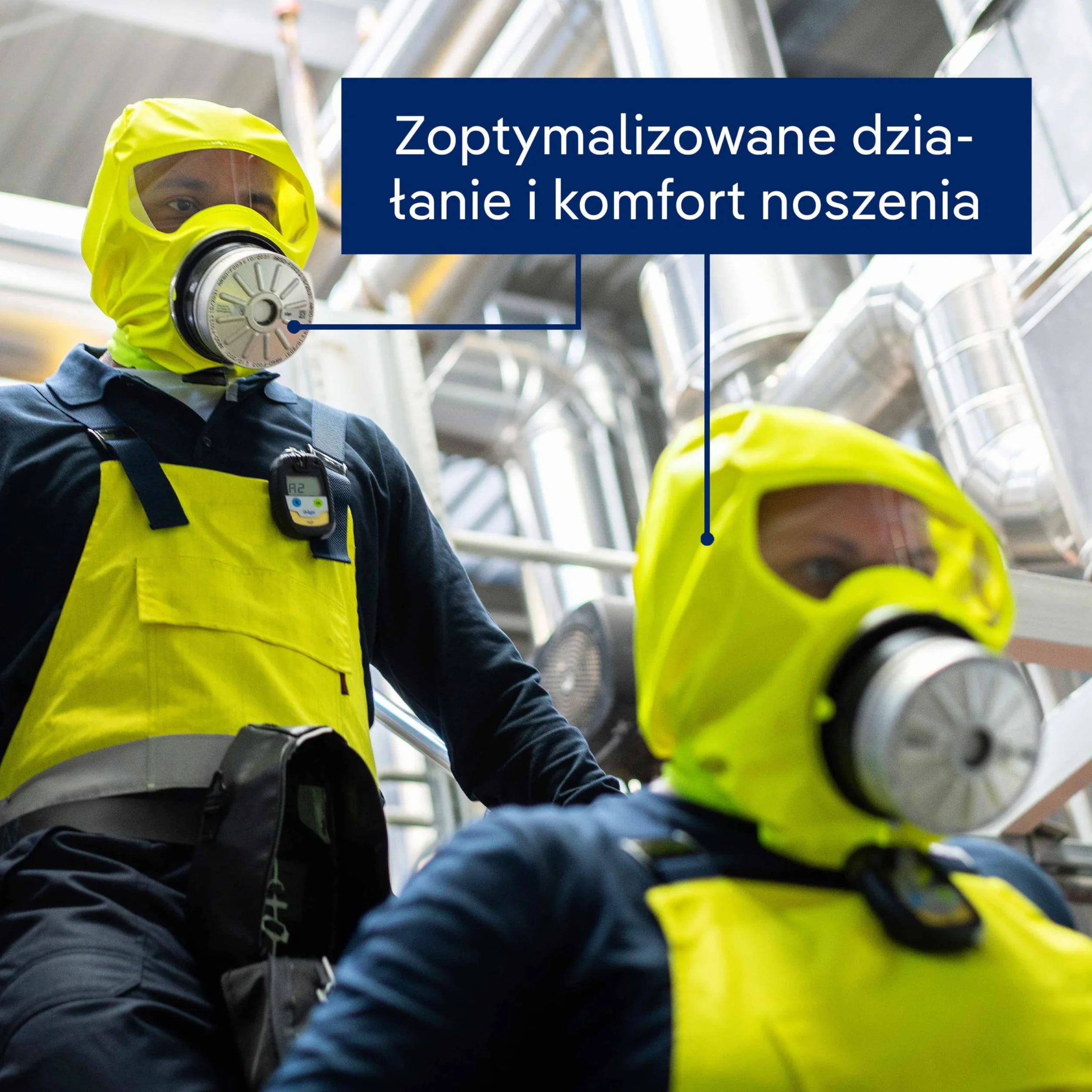 Dräger PARAT 7530 kombinowany okap przeciwpożarowy i przemysłowy | skuteczna osłona ratunkowa z filtrem kombi ABEK CO P3 | Hard Case
