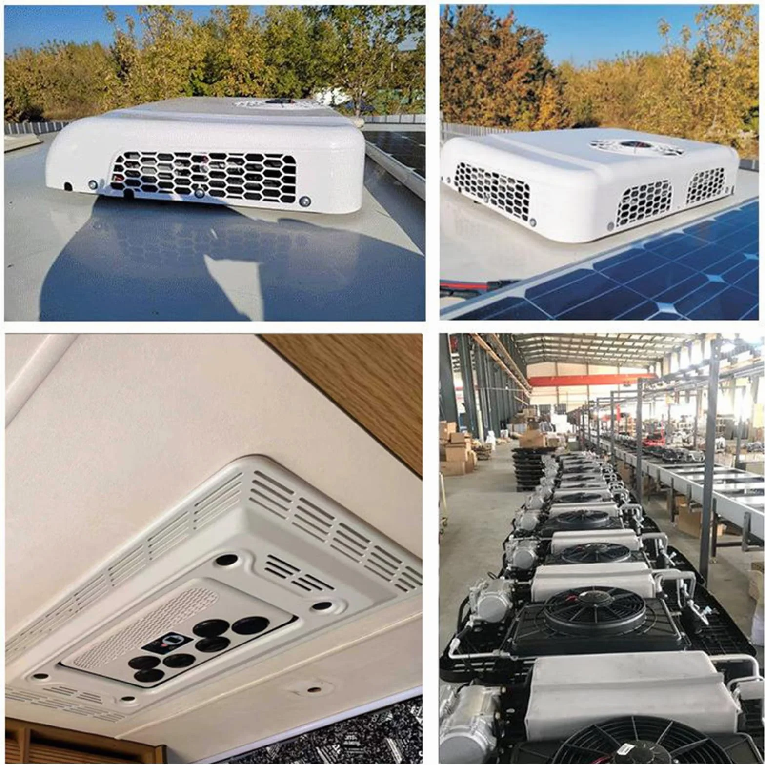 Elektryczna klimatyzacja dachowa do pojazdów rekreacyjnych | Przenośny klimatyzator 12 V DC 24 V DC, klimatyzator samochodowy, klimatyzacja