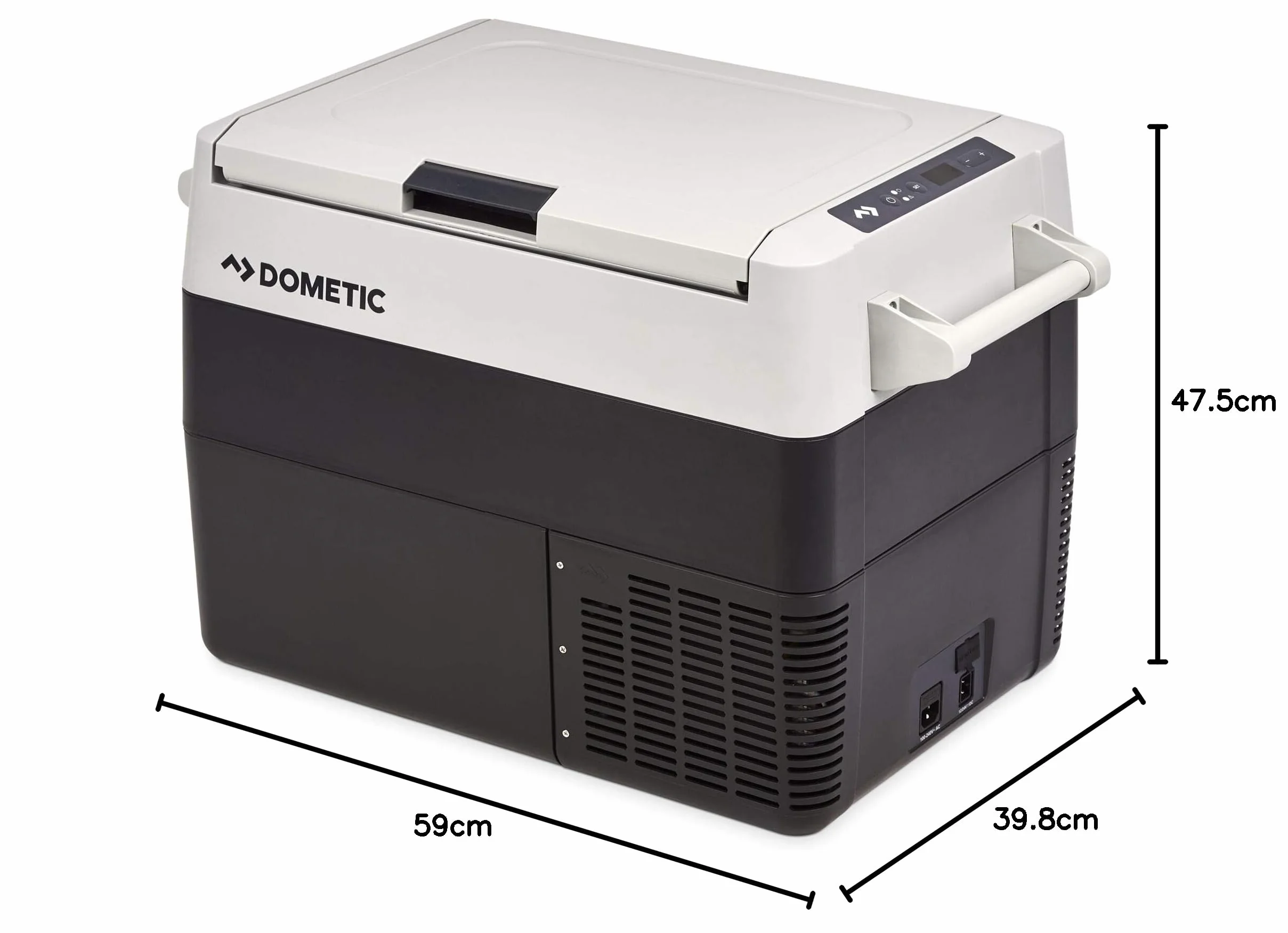 DOMETIC CoolFreeze CFF 45 przenośna elektryczna lodówka kompresorowa, 38 litrów, 12/24 V i 230 V do samochodów, ciężarówek, łodzi, kamperów i gniazdka,
