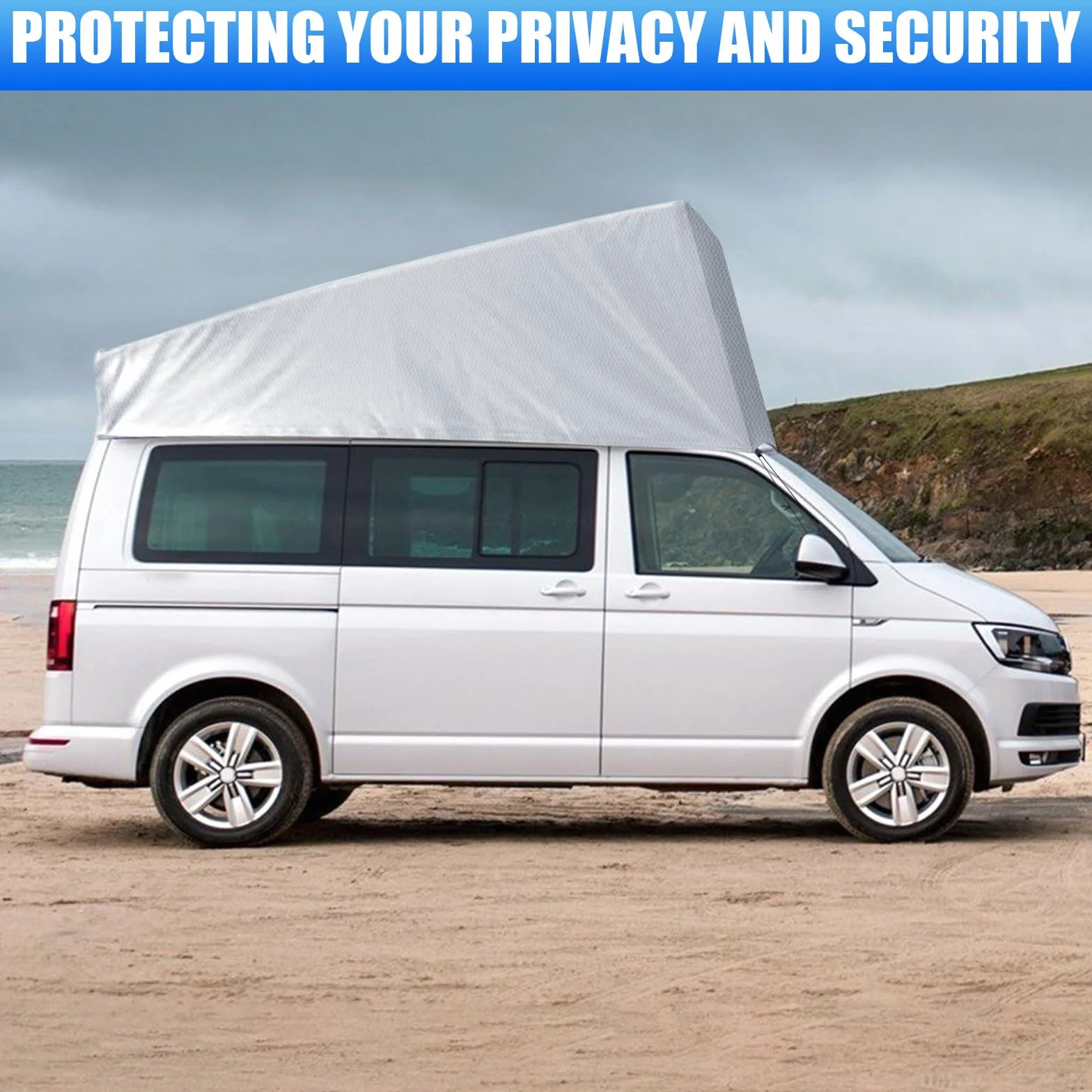 Pop-Top ochrona dachu, zamiennik do VW T5 T6, ochrona przed warunkami atmosferycznymi, namiot dachowy do rozkładanego dachu do spania, na kemping, nie nadaje się do dachów wyposażonych