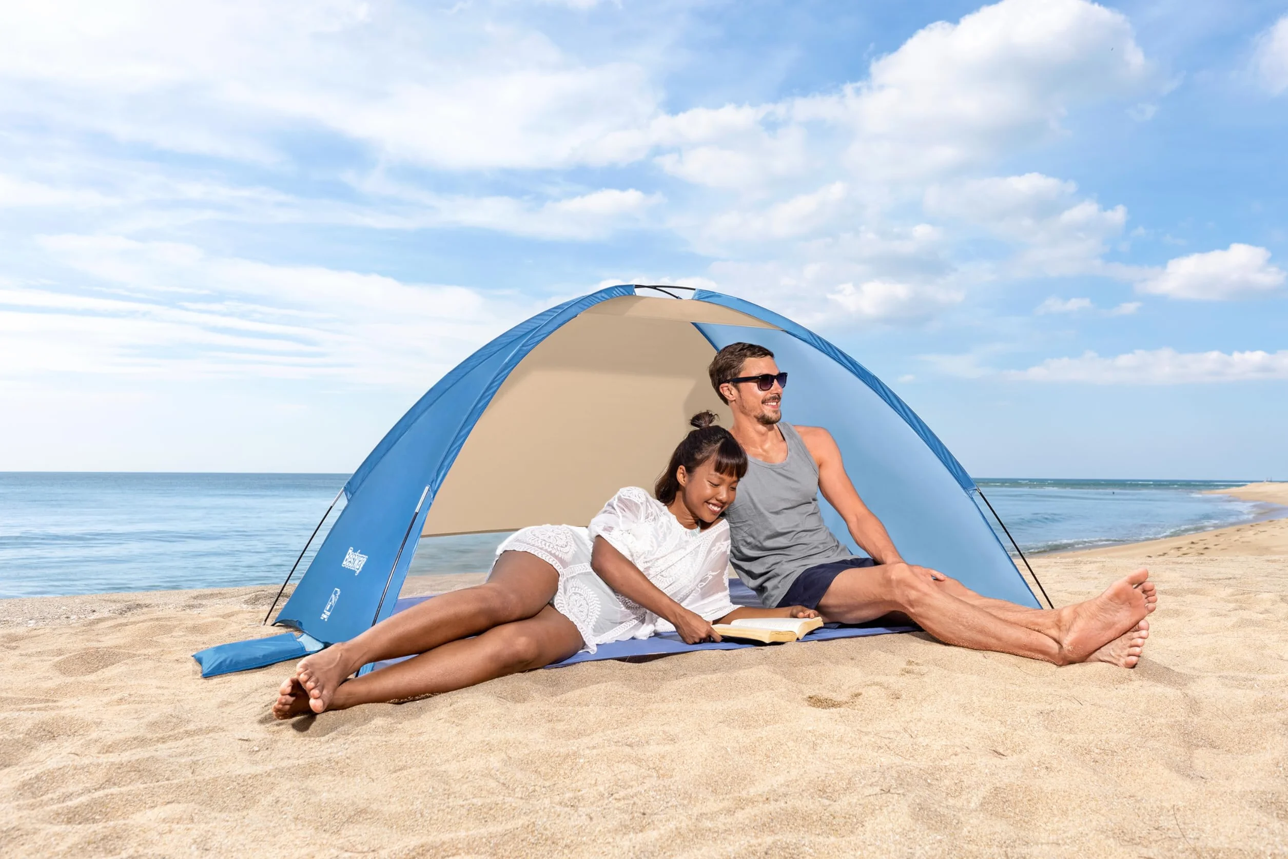 Namiot na plażę Bestway 200 x 120 x 95 cm Niebieski