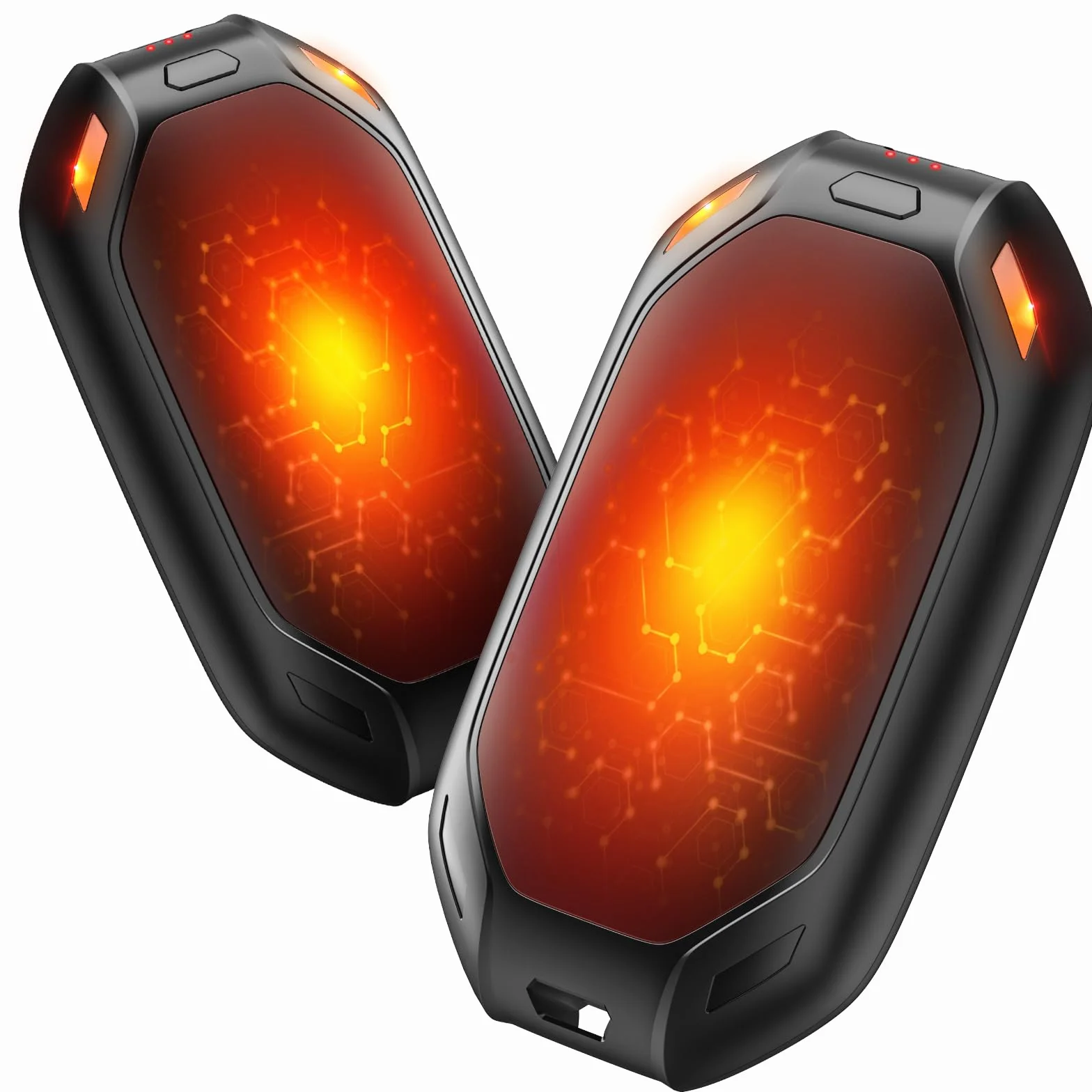 Elektryczny ogrzewacz do rąk, możliwość ładowania, magnetyczny, kieszonkowy, ultralekki i cienki, 6000 mAh, 3 tryby ogrzewania dla mężczyzn i kobiet, na zewnątrz, do golfa, na kemping, 2 szt.