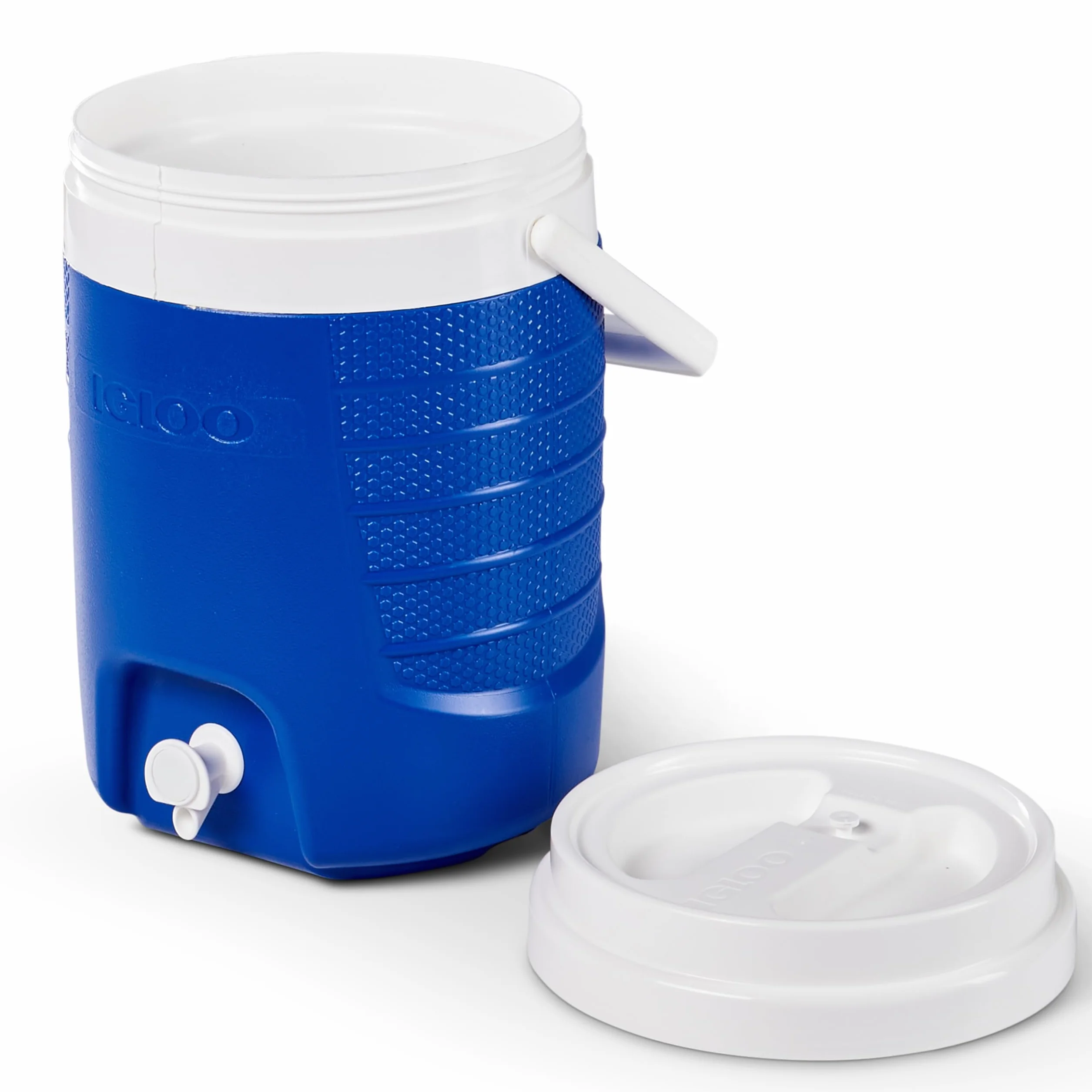IGLOO Sport dozownik napojów 2 Gallon 7,6 L – Izolowany pojemnik chłodzący na sport, kemping & outdoor – Wytrzymały zbiornik z kranikiem, Majestic Blue, łatwy w czyszczeniu