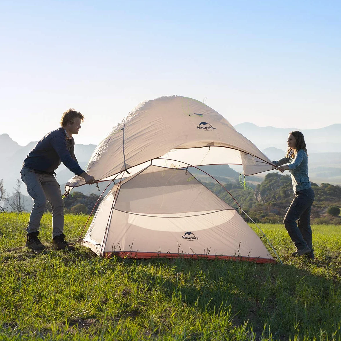 Naturehike Cloud-Up 2 Ultralight Tent Namiot z Plecakiem dla 2 Osób Piesze Wycieczki Kemping na świeżym Powietrzu