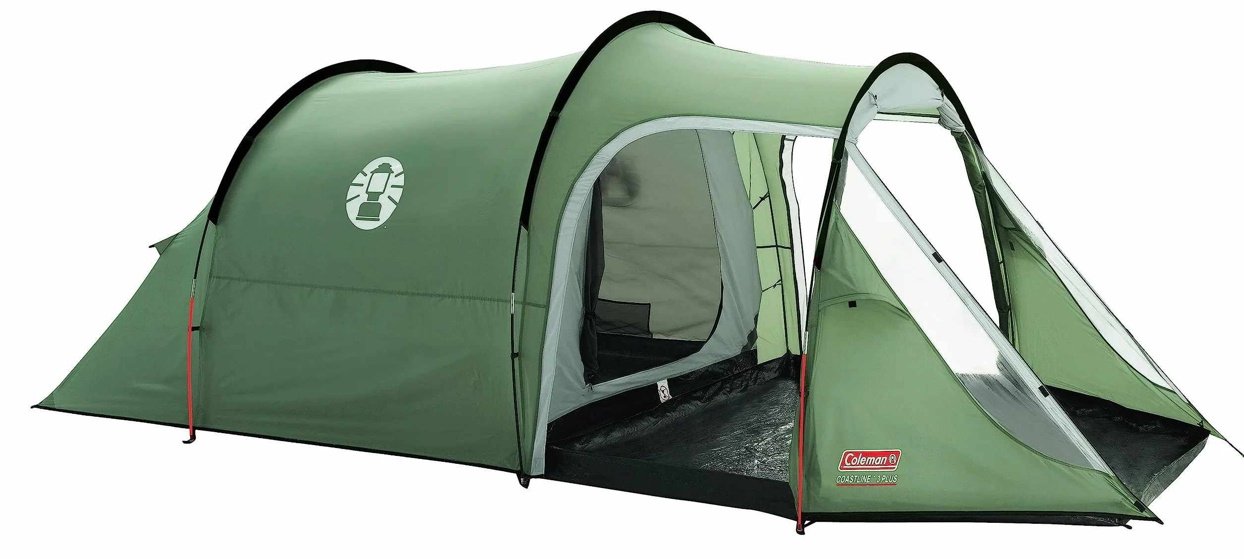 Coleman Coastline 2/3 Plus, namiot 2/3 osobowy, namiot tunelowy, namiot kempingowy, lekki namiot trekkingowy z przedsionkiem, wodoszczelny WS 3000 mm