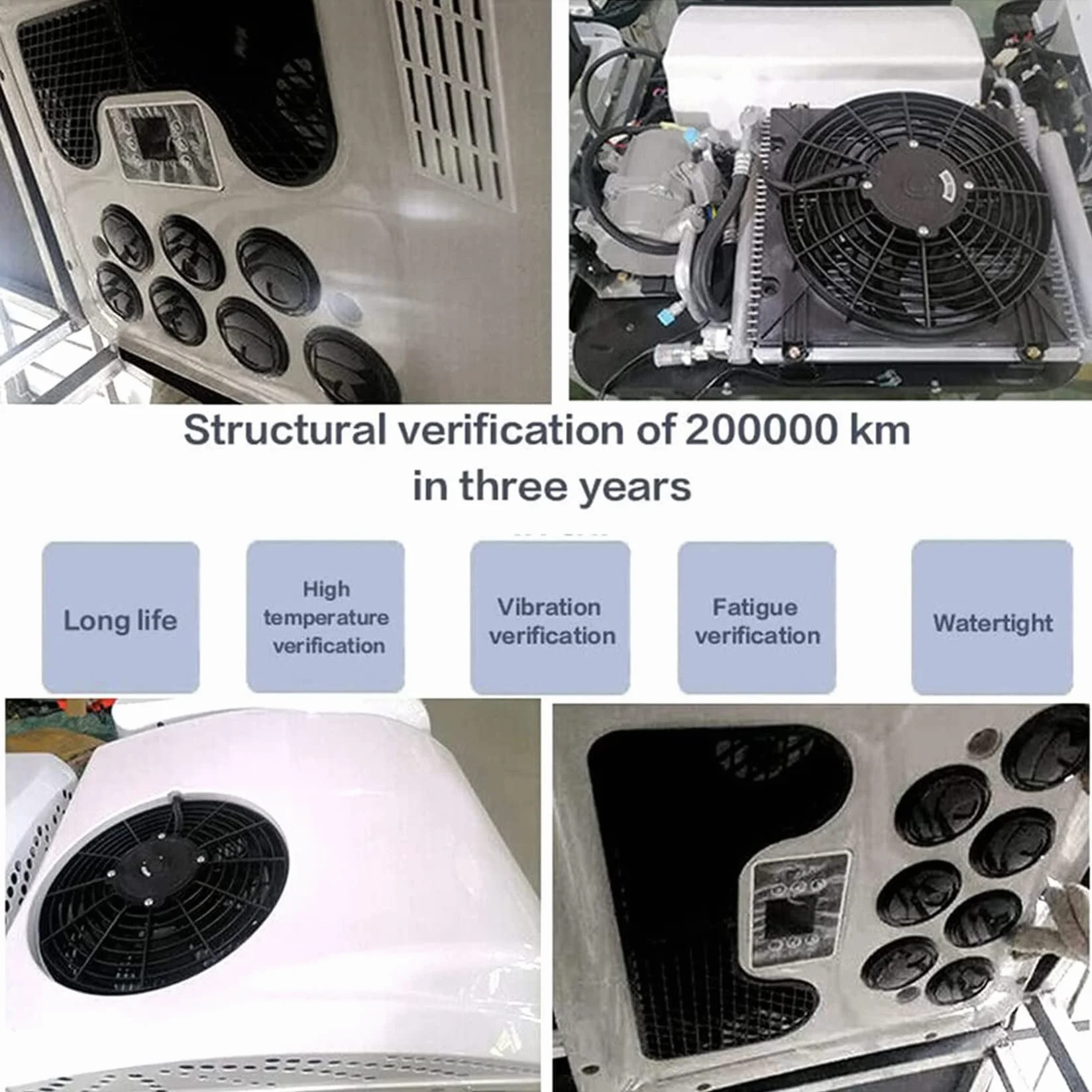 Elektryczna klimatyzacja dachowa do pojazdów rekreacyjnych | Przenośny klimatyzator 12 V DC 24 V DC, klimatyzator samochodowy, klimatyzacja