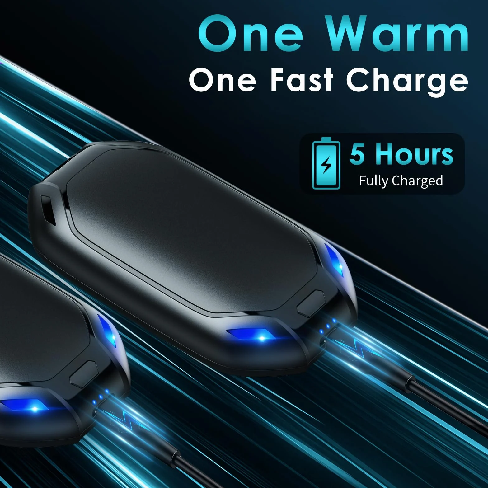 Elektryczny ogrzewacz do rąk, możliwość ładowania, magnetyczny, kieszonkowy, ultralekki i cienki, 6000 mAh, 3 tryby ogrzewania dla mężczyzn i kobiet, na zewnątrz, do golfa, na kemping, 2 szt.