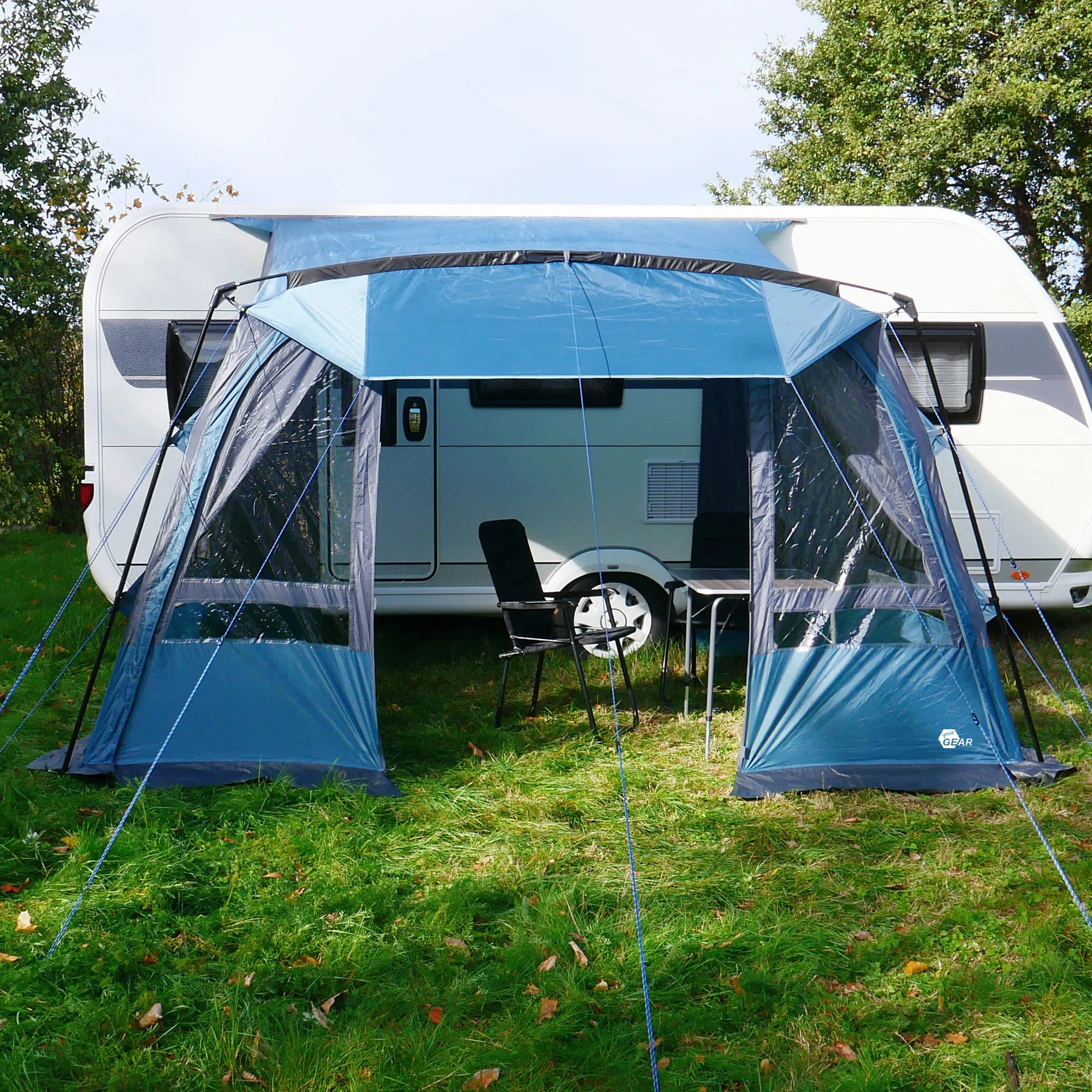 your GEAR Malibu 350 namiot przedsionkowy do przyczep kempingowych, wodoszczelny namiot podróżny